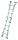 MUNK Gelenkleiter 32015 silber 4x 4 Sprossen, H: 420,0 cm