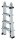 MUNK Gelenkleiter 32015 silber 4x 4 Sprossen, H: 420,0 cm