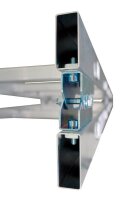 MUNK Stehleiter beidseitig 33012 silber 2x 6 Sprossen, H: 183,0 cm
