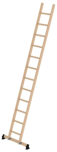 MUNK Anlegeleiter 33117 natur 12 Sprossen, H: 360,0 cm