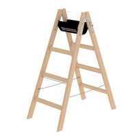 MUNK Stehleiter beidseitig 33208 natur 2x 4 Sprossen, H:...