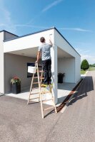MUNK Stehleiter beidseitig 33208 natur 2x 4 Sprossen, H:...