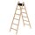MUNK Stehleiter beidseitig 33212 natur 2x 6 Sprossen, H: 179,0 cm