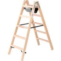 MUNK Stehleiter beidseitig 33810 natur 2x 5 Sprossen, H:...