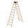 MUNK Stehleiter beidseitig 33220 natur 2x 10 Sprossen, H: 291,0 cm