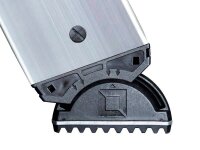 MUNK Stehleiter einseitig 40104 silber 4 Stufen, H: 148,0 cm