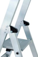 MUNK Stehleiter einseitig 40107 silber 7 Stufen, H: 205,0 cm