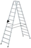 MUNK Stehleiter beidseitig 40224 silber 2x 12 Stufen, H:...