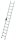 MUNK Anlegeleiter 40312 silber 12 Stufen, H: 315,0 cm