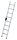 MUNK Anlegeleiter 40308 silber 8 Stufen, H: 215,0 cm