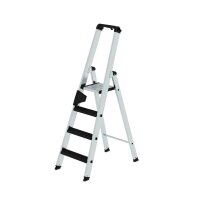MUNK Stehleiter einseitig 42104 silber 4 Stufen, H: 158,0 cm
