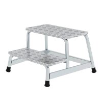 MUNK Montagetritt 50008 silber 2 Stufen, H: 40,0 cm
