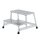 MUNK Montagetritt 50008 silber 2 Stufen, H: 40,0 cm