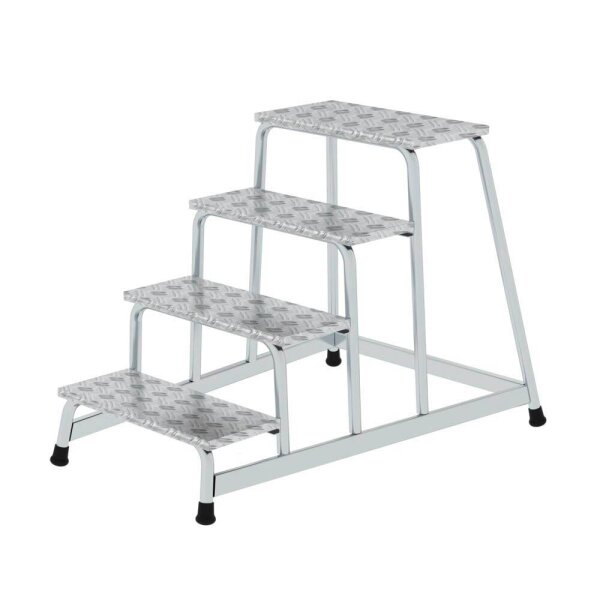 MUNK Montagetritt 50010 silber 4 Stufen, H: 80,0 cm