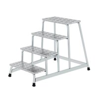 MUNK Montagetritt 50010 silber 4 Stufen, H: 80,0 cm