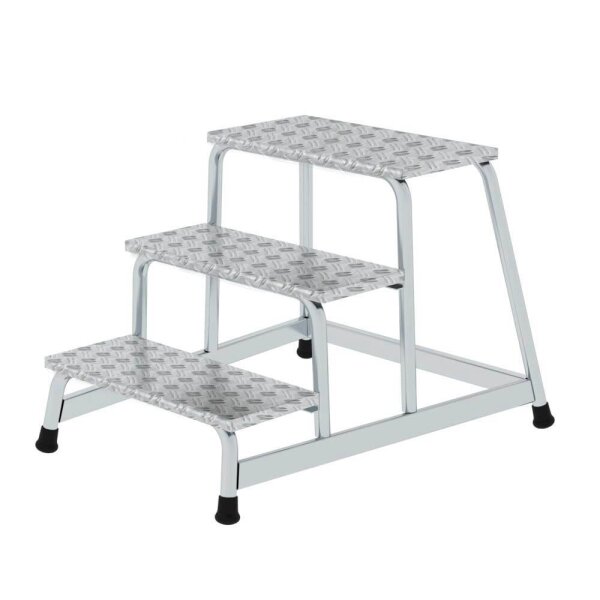 MUNK Montagetritt 50009 silber 3 Stufen, H: 60,0 cm