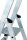 MUNK Stehleiter einseitig 42106 silber 6 Stufen, H: 205,0 cm