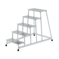 MUNK Montagetritt 50035 silber 5 Stufen, H: 100,0 cm