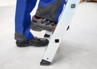 MUNK Stehleiter einseitig 40105 silber 5 Stufen, H: 158,0 cm