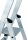 MUNK Stehleiter einseitig 40105 silber 5 Stufen, H: 158,0 cm