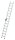 MUNK Anlegeleiter 40314 silber 14 Stufen, H: 365,0 cm