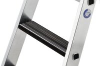 MUNK Stehleiter einseitig 42105 silber 5 Stufen, H: 181,0 cm