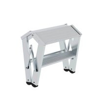 MUNK Klapptritt 50094 silber 2x 2 Stufen, H: 46,0 cm