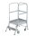 MUNK Podestleiter 50102 fahrbar silber 2 Stufen, H: 148,0 cm
