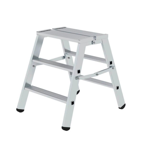 MUNK Klapptritt 50095 silber 2x 3 Stufen, H: 69,0 cm