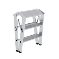 MUNK Klapptritt 50095 silber 2x 3 Stufen, H: 69,0 cm