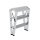 MUNK Klapptritt 50095 silber 2x 3 Stufen, H: 69,0 cm