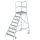MUNK Podestleiter 50108 fahrbar silber 8 Stufen, H: 292,0 cm