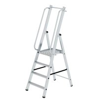 MUNK Podestleiter 51094 silber 4 Stufen, H: 194,0 cm