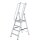 MUNK Podestleiter 51094 silber 4 Stufen, H: 194,0 cm