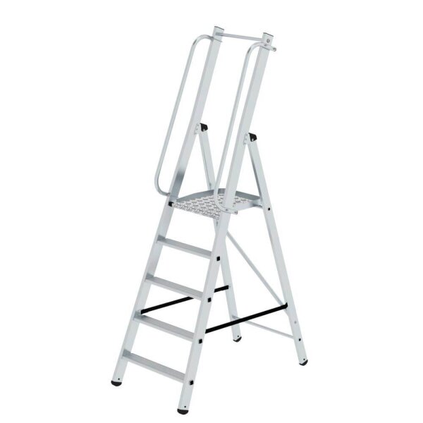MUNK Podestleiter 51095 silber 5 Stufen, H: 217,0 cm