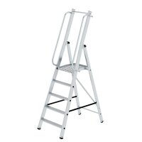 MUNK Podestleiter 51095 silber 5 Stufen, H: 217,0 cm