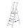 MUNK Podestleiter 51095 silber 5 Stufen, H: 217,0 cm