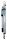 MUNK Stehleiter einseitig 53103 silber 3 Stufen, H: 126,0 cm