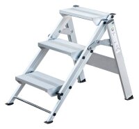 MUNK Klapptritt 55003 silber 3 Stufen, H: 64,0 cm