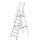 MUNK Podestleiter 51097 silber 7 Stufen, H: 264,0 cm