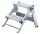 MUNK Klapptritt 55002 silber 2 Stufen, H: 42,0 cm