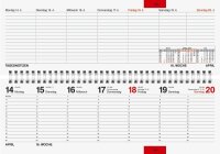 rido idé Tischquerkalender 2026, 1 St.