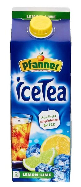 Pfanner Eistee  Zitrone, Limette 2,0 l
