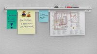 Catch-ball Infoboard Klemmleiste 100,0 cm silber...