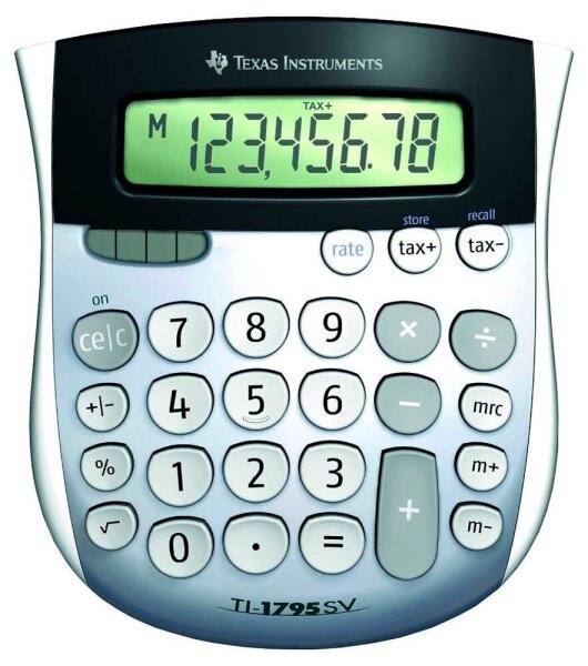 TEXAS INSTRUMENTS TI-1795 SV Taschenrechner silber/schwarz