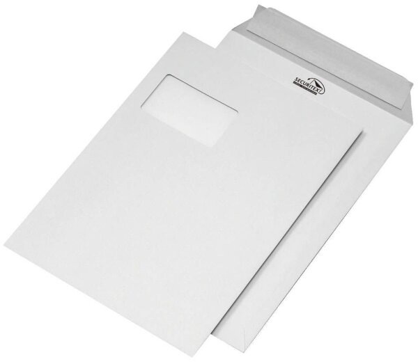 MAILmedia Versandtaschen Securitex DIN C4 mit Fenster weiß 100 St.