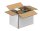 Nestler Wellpapp-Faltkartons 1-wellig weiß 16,0 x 11,0 x 11,7 cm Außenmaß, 20 St.
