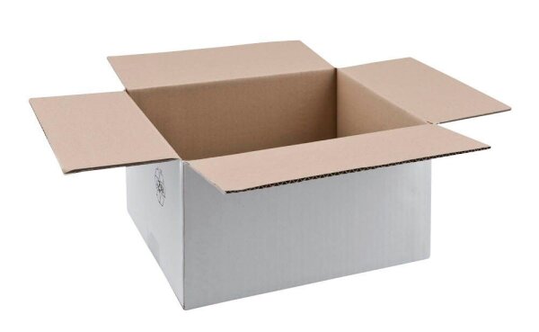 Nestler Wellpapp-Faltkartons 1-wellig weiß 31,0 x 24,0 x 16,7 cm Außenmaß, 20 St.