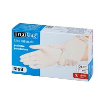 HYGOSTAR unisex Einmalhandschuhe SAFE PREMIUM weiß...