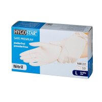 HYGOSTAR unisex Einmalhandschuhe SAFE PREMIUM weiß...